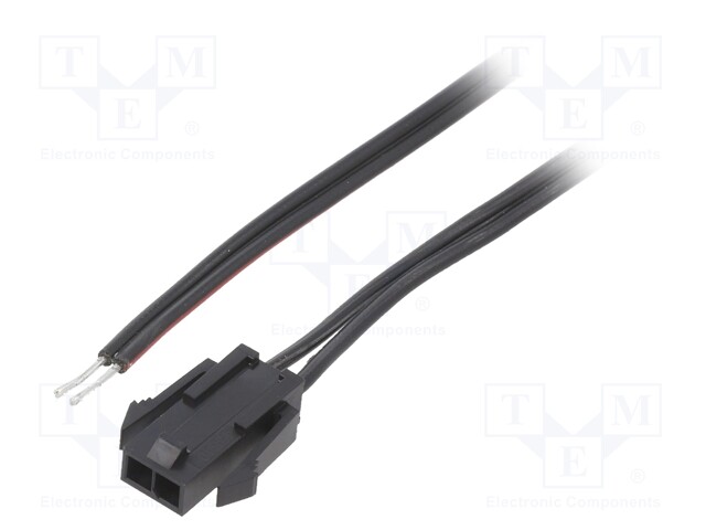 Cable; Micro-Fit 3.0; MX-43640-0200,male,cables; PIN: 2; 0.2m; 4A