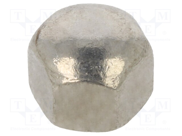 Nut; hexagonal; M4; acid resistant steel A4; Pitch: 0,7; 7mm; dome