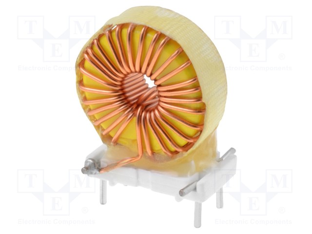 Inductor: wire; THT; 70uH; 2.5A; 80mΩ; Pitch: 15.24x6.35mm; H: 25.4mm