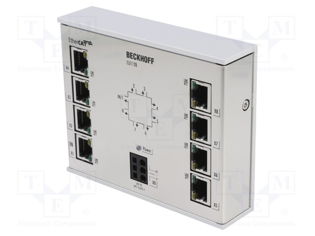 Industrial module: communication; Number of ports: 8; 24VDC; RJ45