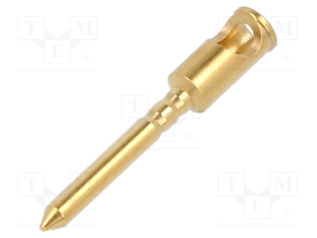 Contact; male; gold-plated; 0.75÷1.5mm2; soldering; for cable