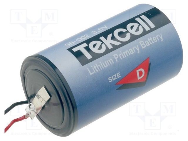 Battery: lithium; 3.6V; D; Ø34x61mm; 19000mAh; non-rechargeable