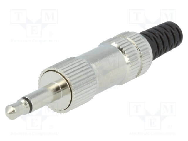 Plug; Jack 3,5mm; male; mono; with strain relief; ways: 2; straight