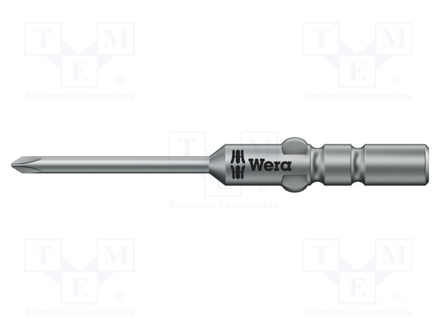 Screwdriver bit; Phillips; PH0; Overall len: 60mm; Ø: 1.8mm