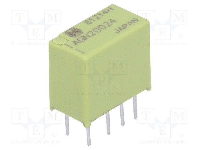 Relay: electromagnetic; DPDT; Ucoil: 24VDC; 0.3A/125VAC; 1A/30VDC