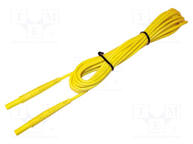 Test lead; banana plug-banana plug; insulated; Urated: 1kV; 1pcs.