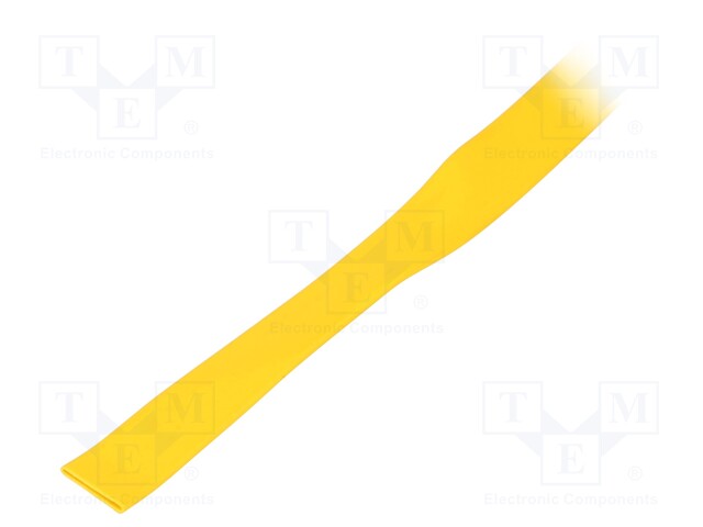 Heat shrink sleeve; polyolefine; yellow; Temp: -55÷105°C; L: 30m