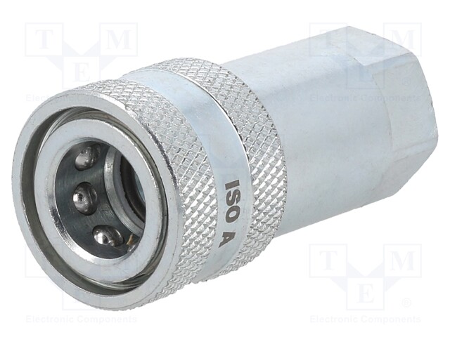 Quick connection coupling; double-sided; 400bar; Seal: NBR