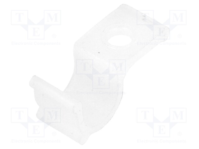 Screw mounted clamp; polyamide; natural