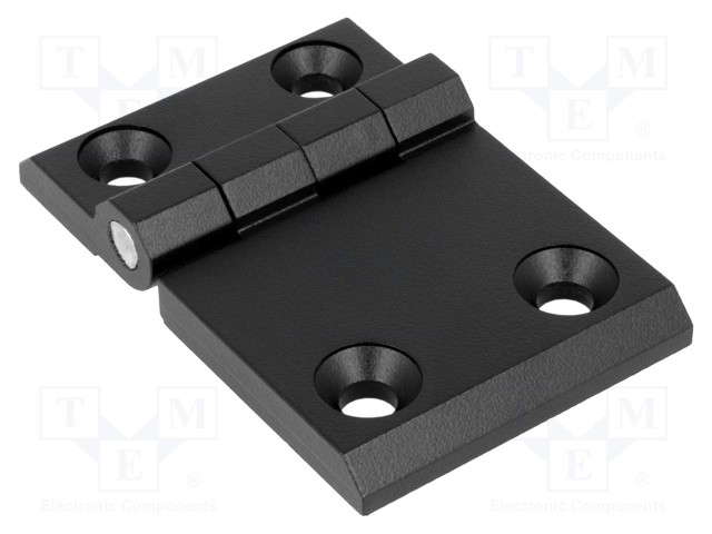 Hinge; Width: 90mm; zinc and aluminium alloy; black; H: 60mm