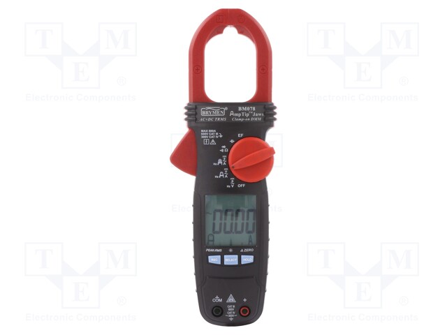 AC/DC digital clamp meter; Øcable: 35mm; LCD (6000); VDC: 0÷600V