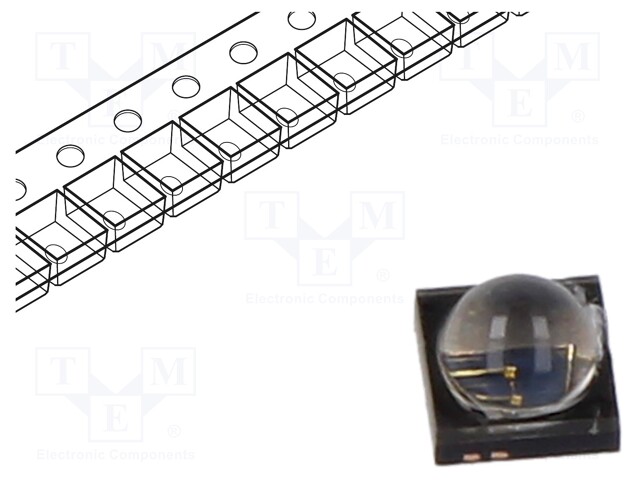 IR transmitter; 950nm; transparent; 1425mW; 60°; SMD; 1000mA