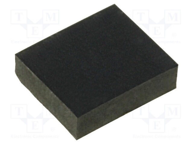 Self-adhesive foot; H: 2mm; black; rubber; W: 7mm; L: 6mm