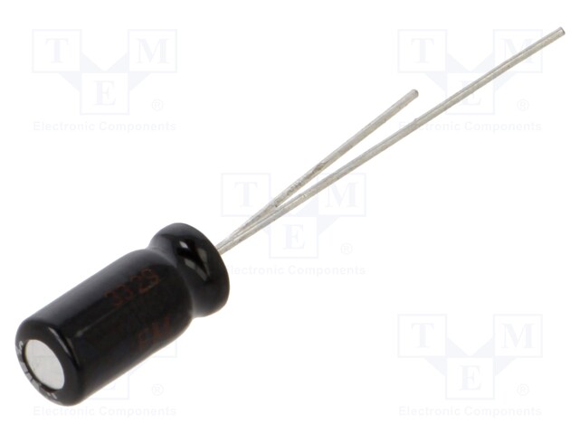 Electrolytic Capacitor, 3.3 µF, 50 V, NHG Series, ± 20%, Radial Leaded, 1000 hours @ 105°C