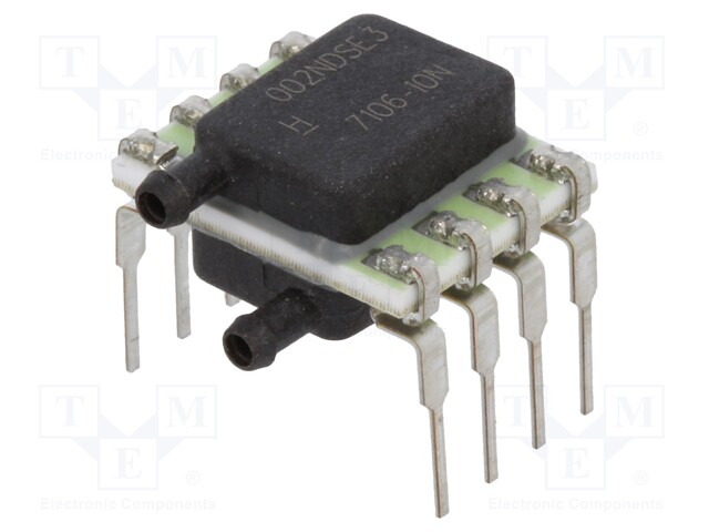 Sensor: pressure; Range: ±2 in H2O; differential; Output conf: SPI