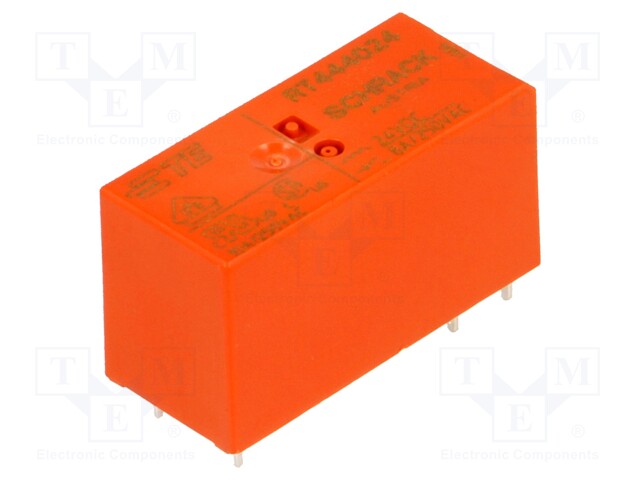 Relay: electromagnetic; DPST-NO; Ucoil: 24VDC; 8A/250VAC; 8A/30VDC