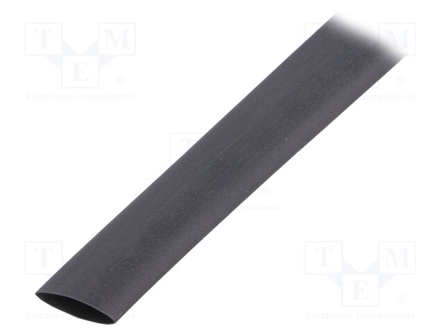 Heat shrink sleeve; thin walled; 3: 1; 12mm; L: 30m; black