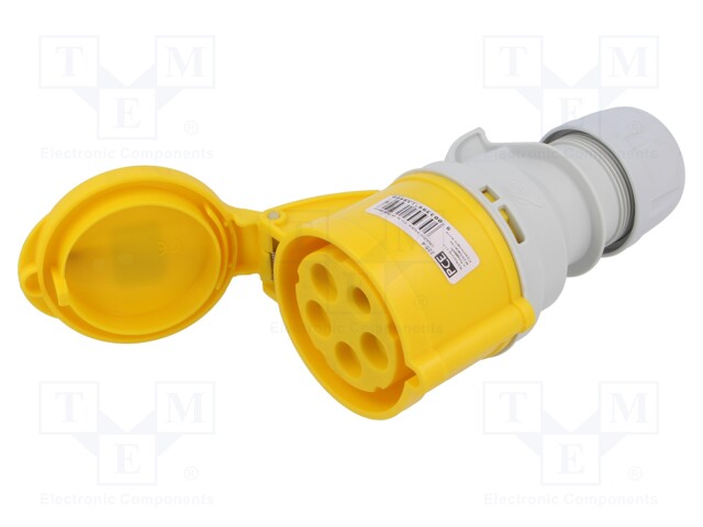 Connector: AC supply; plug; female; 32A; 110VAC; IEC 60309; PIN: 5