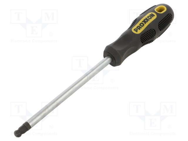 Screwdriver; hex key,spherical; HEX 8mm; Blade length: 122mm