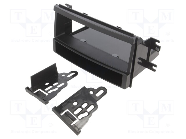 Radio mounting frame; Kia; 1 DIN; black