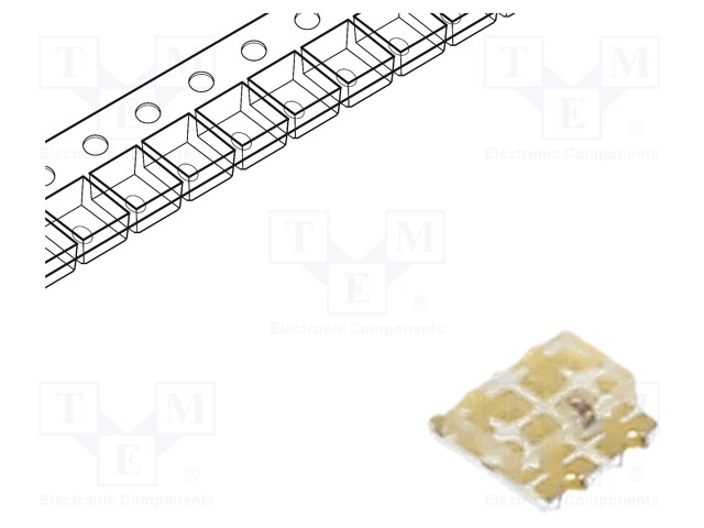 LED; SMD; 0606; RGB; 1.6x1.6x0.7mm; 140°; 1.8÷2.4/3÷3.4/3÷3.4V