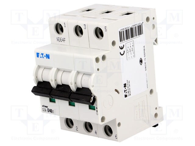 Circuit breaker; 400VAC; Inom: 40A; Poles: 3; DIN; Charact: D; 6kA