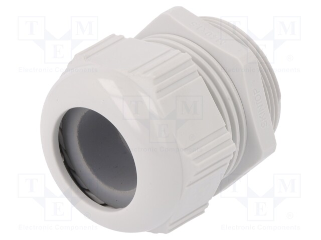 Cable gland; M40; IP68,IP69K; Mat: polyamide; light grey