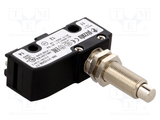 Microswitch SNAP ACTION; with pin; SPDT; 6A/250VAC; 5A/24VDC