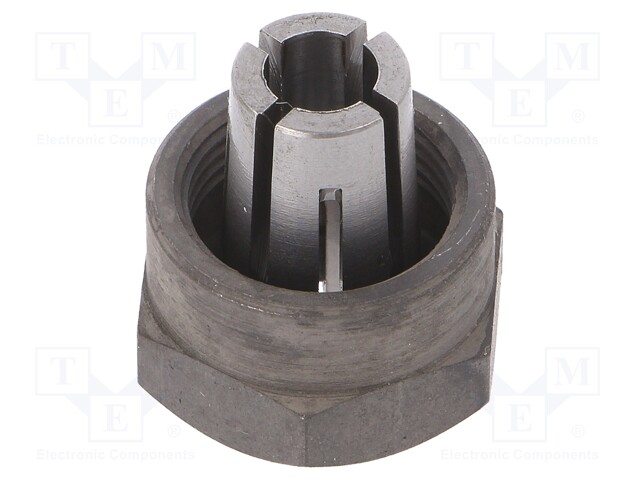 Collet; steel; 6mm; V: with flange nut; Shape: hexagonal