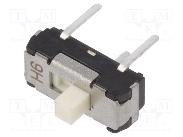 Switch: slide; Pos: 2; SPDT; 0.2A/12VDC; ON-ON; Mounting: THT