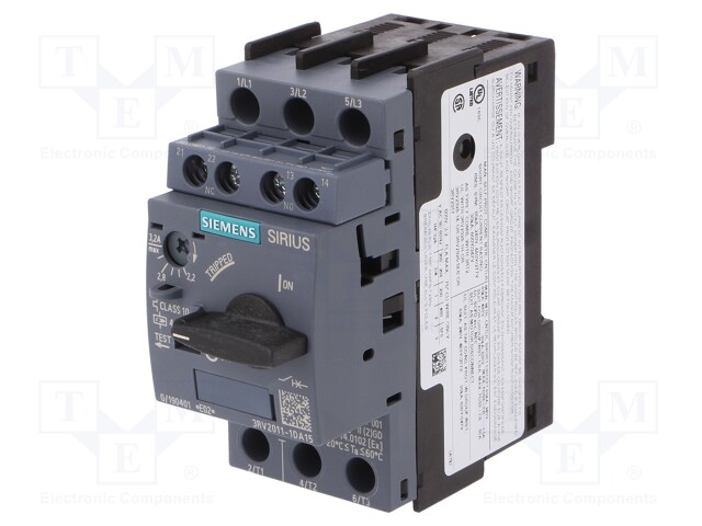 Motor breaker; 1.1kW; Auxiliary contacts: NO + NC; 220÷690VAC