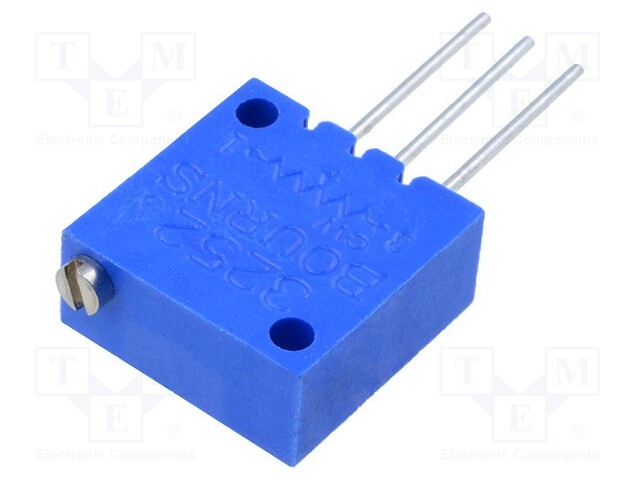 Potentiometer: mounting; vertical,multiturn; 2kΩ; 0.75W; ±10%