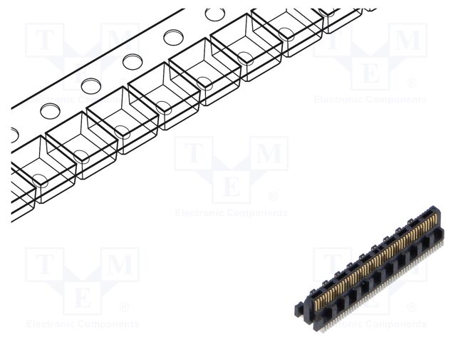 Connector: PCB to PCB; male; PIN: 50; 0.4mm; ST4; gold-plated; SMT