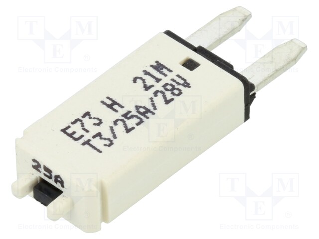 Fuse: fuse; 25A; 12VDC; automotive; 12.45mm