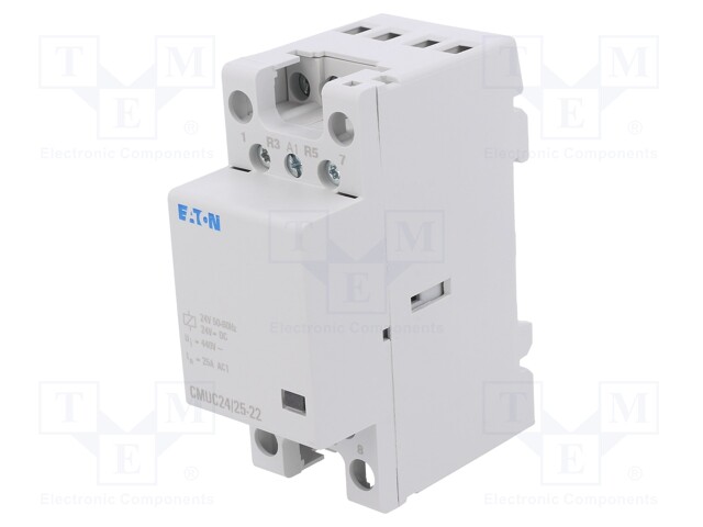 Contactor: 4-pole installation; 25A; 24VAC; 24VDC; NC x2 + NO x2