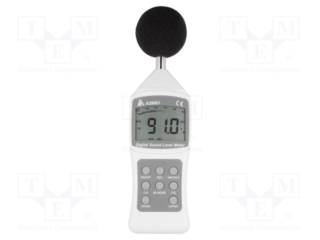 Sound level meter; LCD; Sound level meas: 30÷130dB; 0.0315÷8kHz