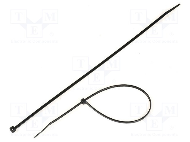 Cable tie; L: 292mm; W: 3.6mm; polyamide; 176.5N; black; Ømax: 85mm