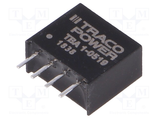 Converter: DC/DC; 1W; Uin: 4.5÷5.5V; Uout: 9VDC; Iout: 110mA; SIP4