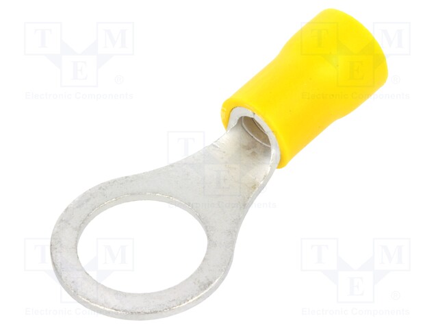 Ring terminal; M10; Ø: 10.5mm; 4÷6mm2; crimped; for cable; tinned