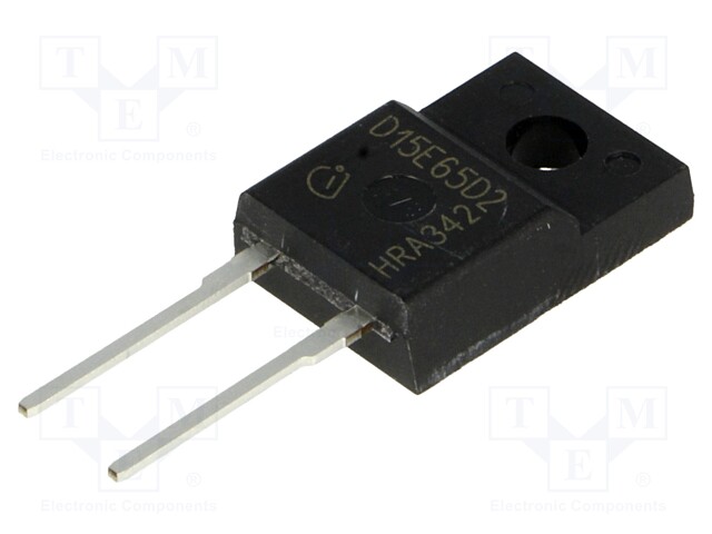 Diode: switching; THT; 650V; 15A; TO220FP-2