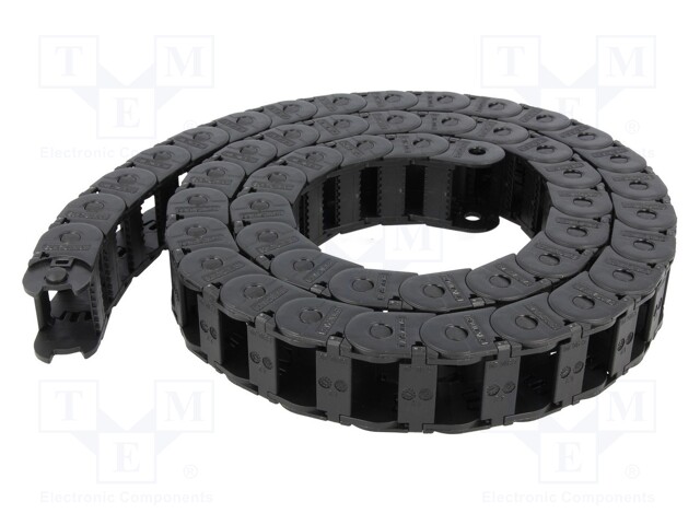 Cable chain; E2.15; Bend.rad: 48mm; L: 1000mm; Int.height: 14.4mm