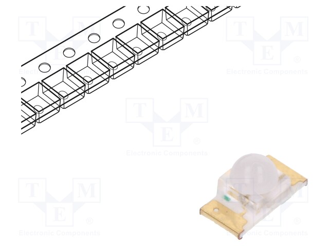 LED; SMD; 1206; blue; 120÷400mcd; 3.2x1.6x1.8mm; 30°; 3.2÷4V; 20mA