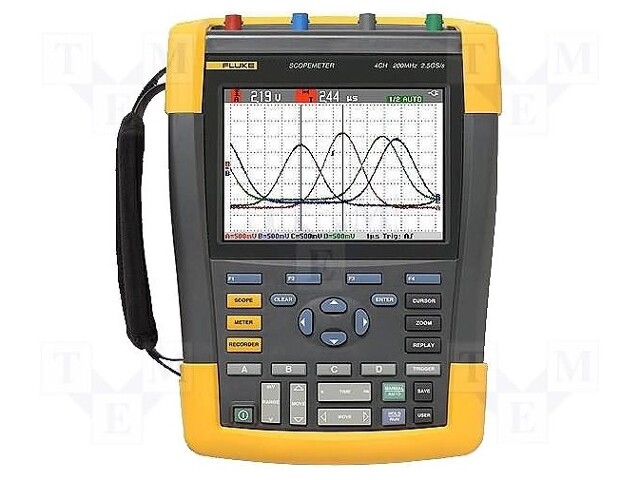 Scopemeter; Band: ≤100MHz; LCD 6" (320x240),color; Channels: 4