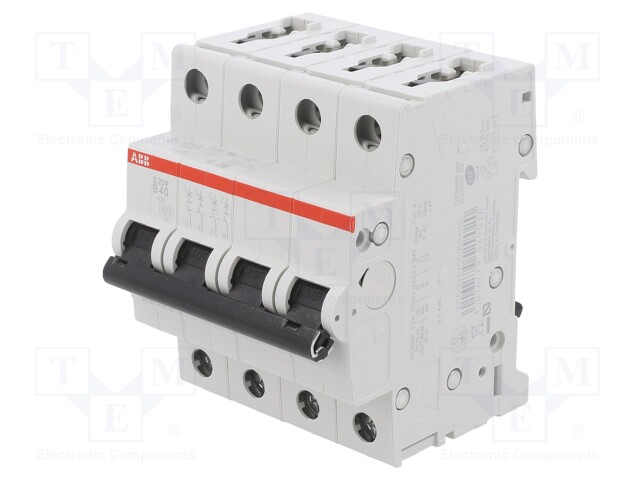 Circuit breaker; 400VAC; Inom: 40A; Poles: 4; DIN; Charact: B; 6kA