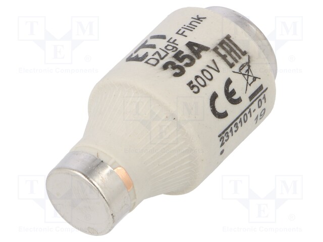 Fuse: fuse; quick blow; 35A; 500VAC; 500VDC; ceramic; DIII; D