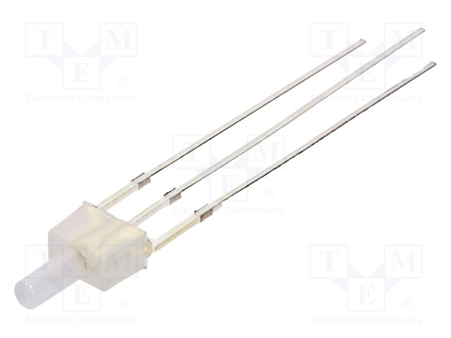 LED; 2mm; red/yellow; bicolour; 330÷500mcd; 90°; Front: flat; anode