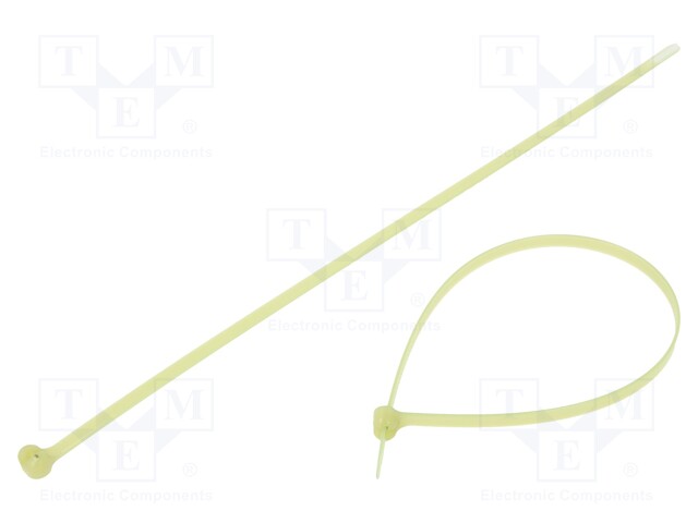 Cable tie; with a metal clasp; L: 378mm; W: 7mm; polyamide; 534N