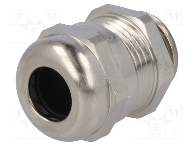 Cable gland; M16; IP68; Mat: brass; Body plating: nickel