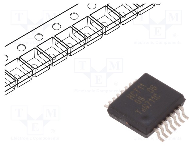 IC: digital; AND; Channels: 3; IN: 3; SMD; SSOP14; Series: HCT