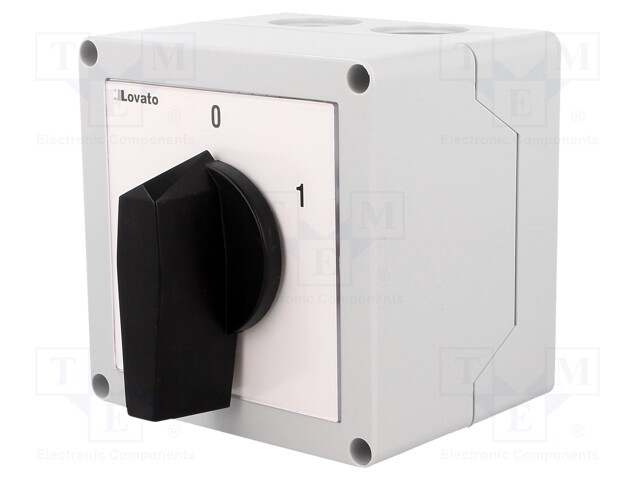 Switch: cam switch; Stabl.pos: 2; 32A; 0-1; Mounting: in housing